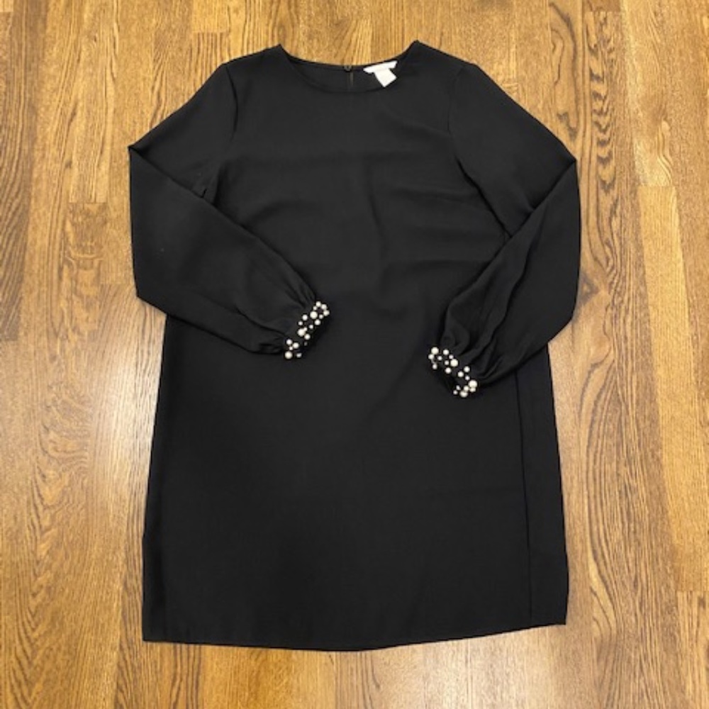 H&M Pearl Cuffed Mini Dress